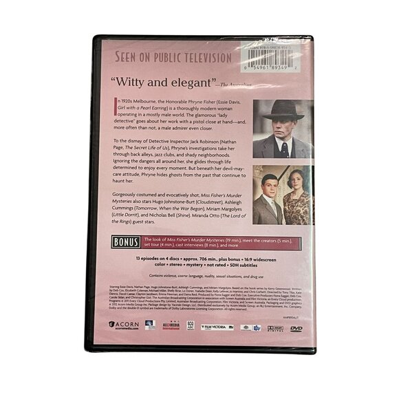 2011 or 2012 Miss Fishers Mysteries Series 1 DVD NEW Sealed - Picture 2 of 6